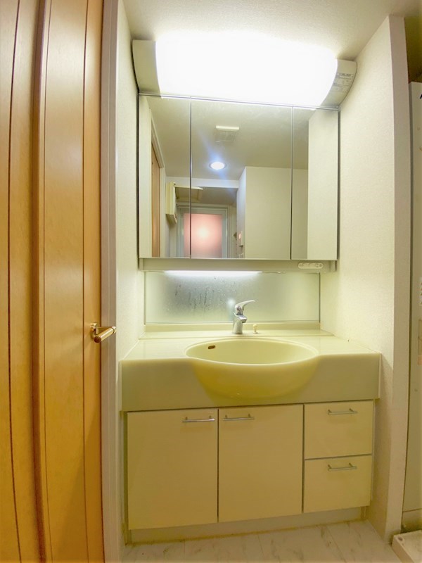 洗面設備　※清掃前の写真になります