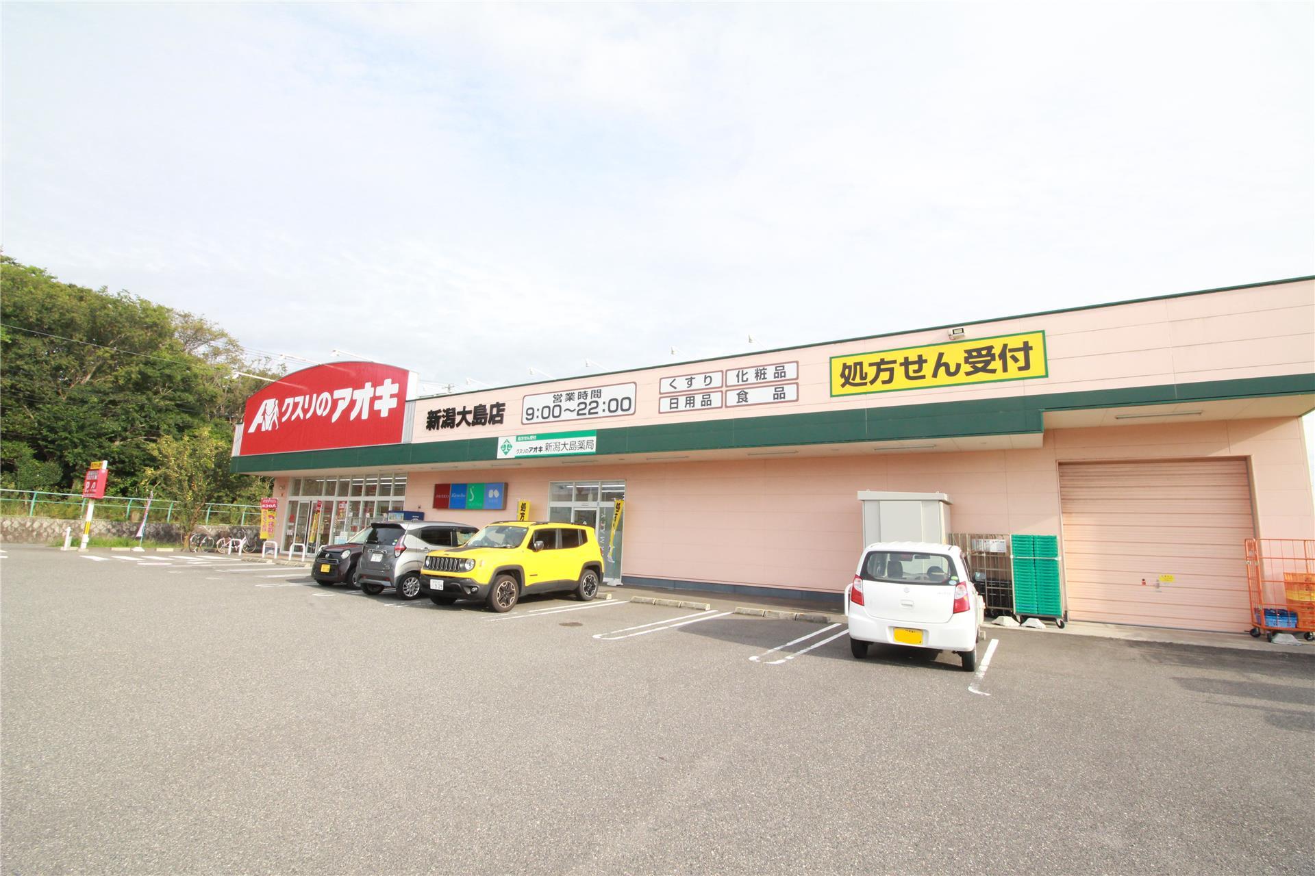 ドラックストア　クスリのアオキ新潟大島店（ドラッグストア）まで949m