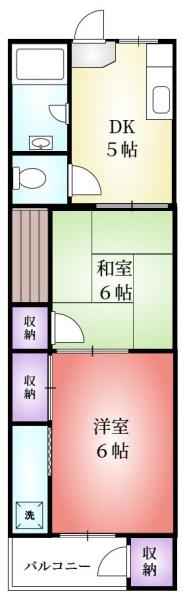 平野マンションの間取り写真