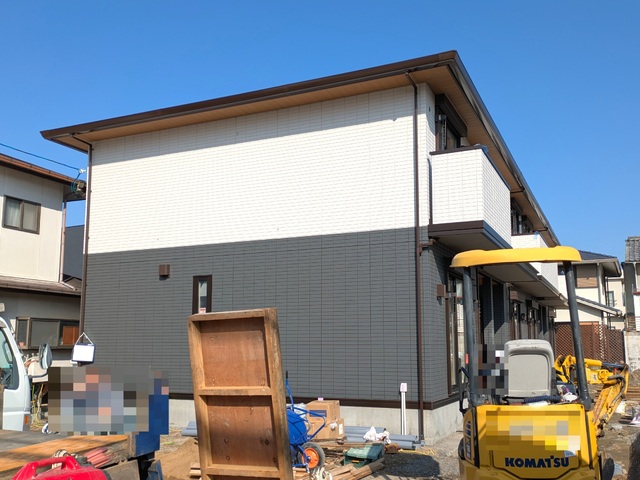建物外観　建築中