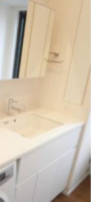 洗面設備　※別部屋の参考写真です。