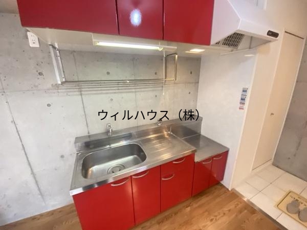 キッチン　ガスコンロ設置可！