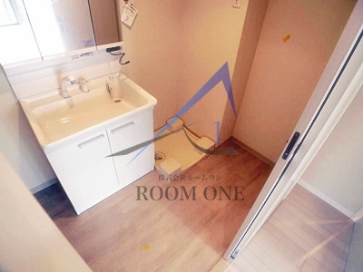 洗面設備　洗面台です。