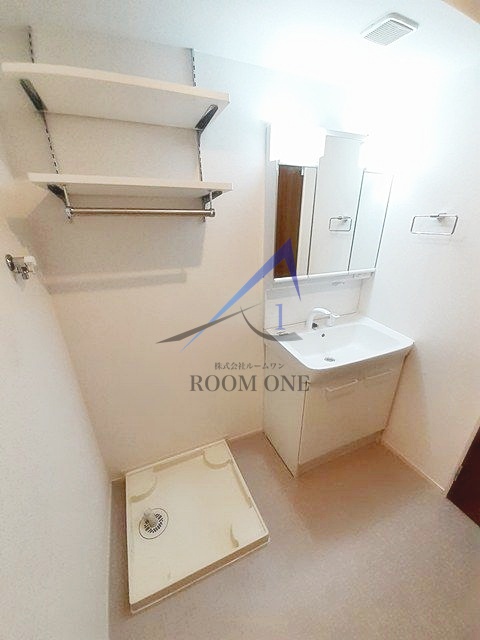 洗面設備　洗面台です。