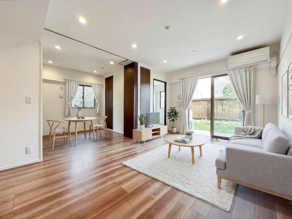 居室・リビング　配置してある家具や小物はCGによるイメージです