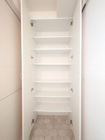 収納　サニタリー収納（洗面室）