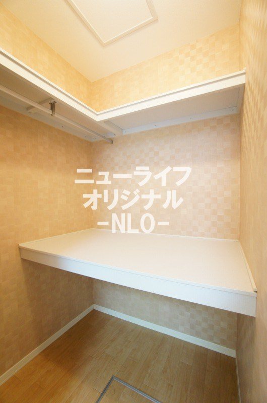 収納　収納ケースもそのまま入れられるウォ―クインクローゼットです！