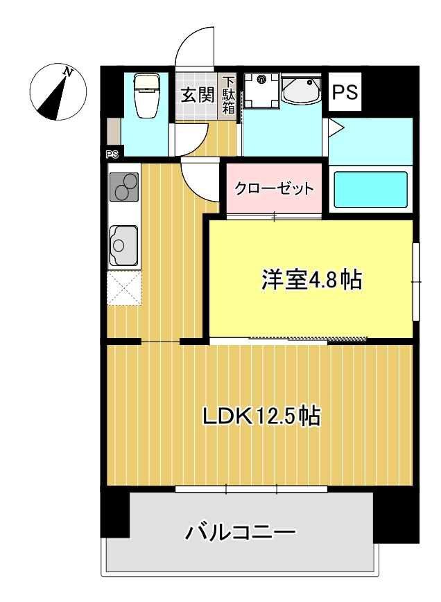 Calma水前寺の間取り写真