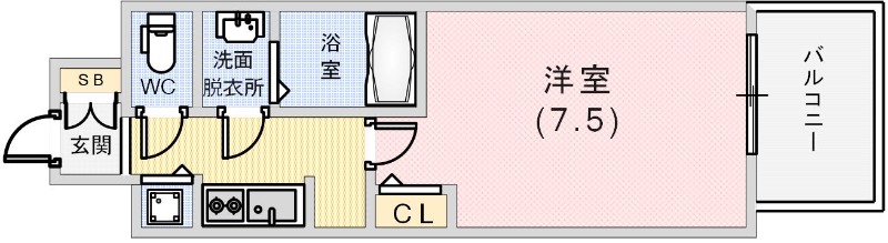 サムティ神戸BENIRの間取り写真