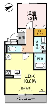 プラージュsakigakeの間取り写真
