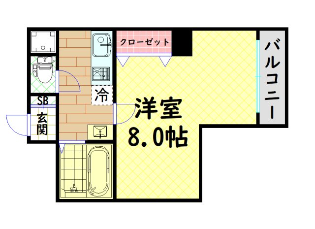 ミーネ新町弐番館の間取り写真