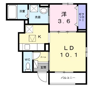 コート向田EASTの間取り写真