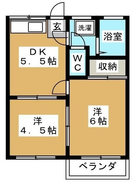 コーポ福島の間取り写真