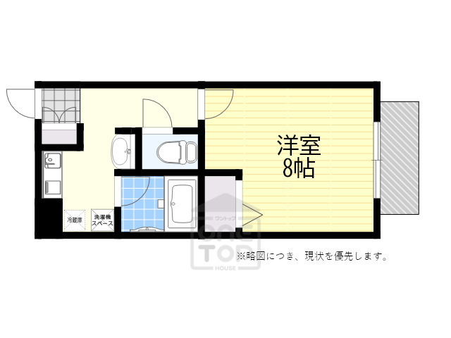 地下鉄御堂筋線 江坂駅 徒歩9分 6階建 築22年の間取り写真