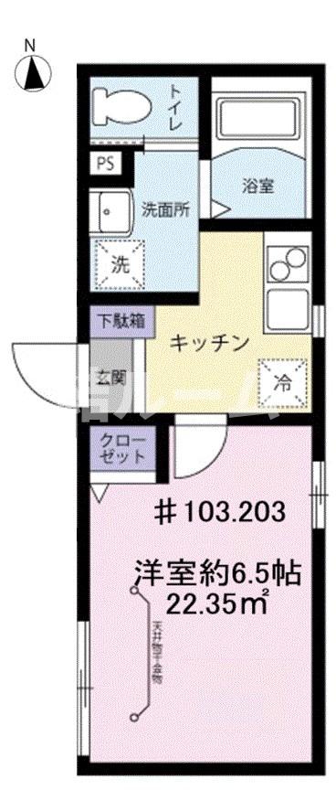 東武東上線 北池袋駅 徒歩7分 3階建 築15年の間取り写真