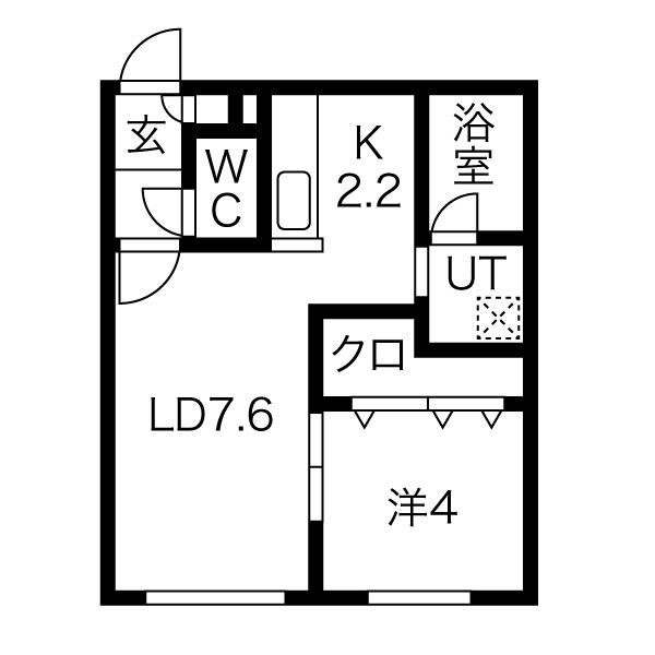 Chambre宮の沢の間取り写真