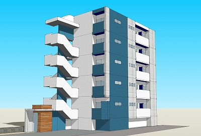 鹿児島市郡元のマンションの建物外観