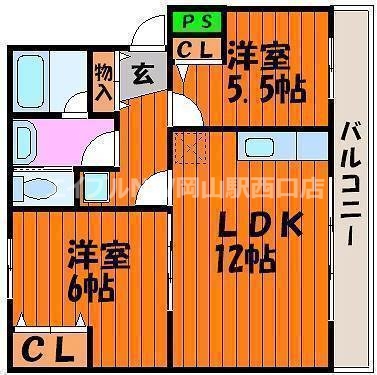 クレール学南運動公園の間取り