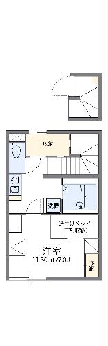 レオパレスラ　モンターニュの間取り