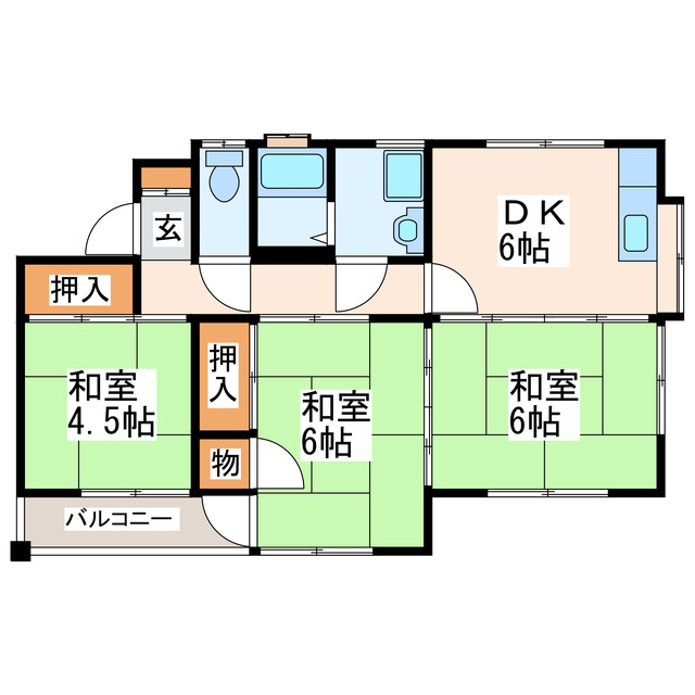 コーポ出水南の間取り