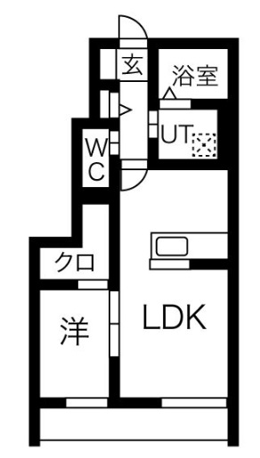 姫路市大津区真砂町のアパートの間取り