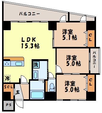 SKビルの間取り