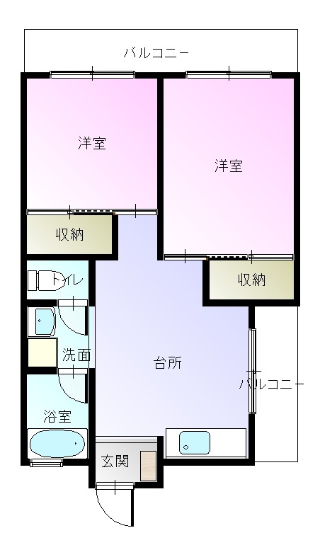 ロイヤルハイツ福山の間取り