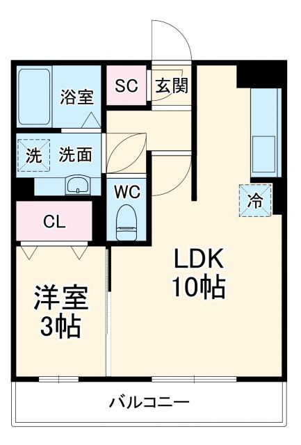 オペラハウス上大島　Ｃの間取り