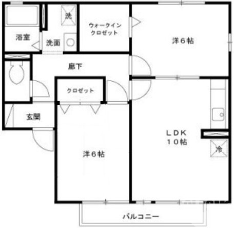 堺市堺区出島町のアパートの間取り