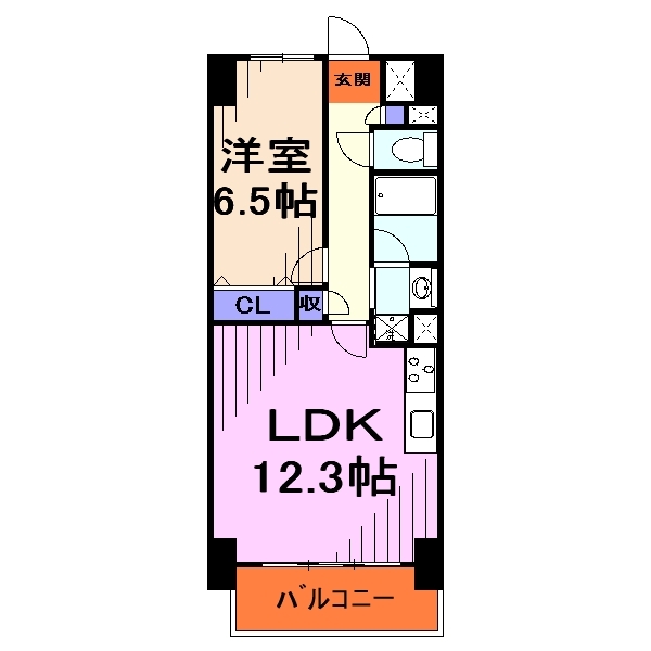 川口市西川口のマンションの間取り