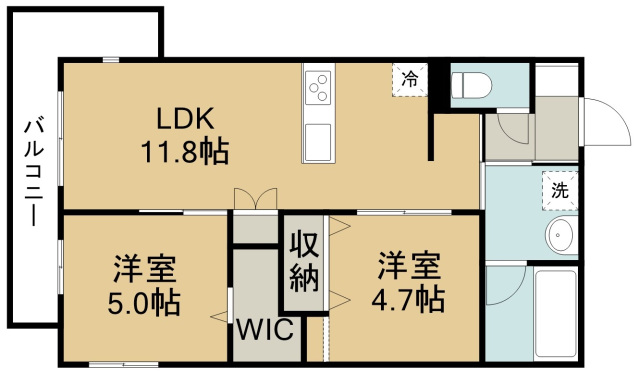 メゾンブリアン川越の間取り