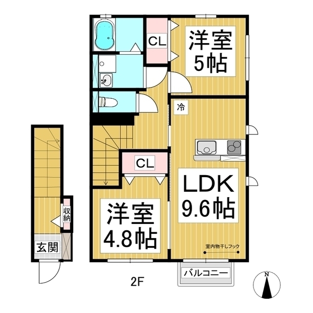 ハイムメゾンビエラの間取り