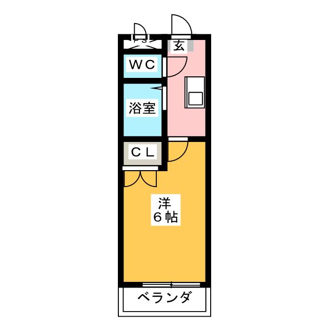 ロッキー星宮Ｂの間取り