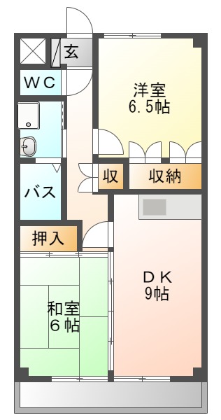 フォレスト三本木の間取り