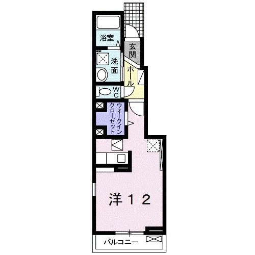 有田郡有田川町大字水尻のアパートの間取り