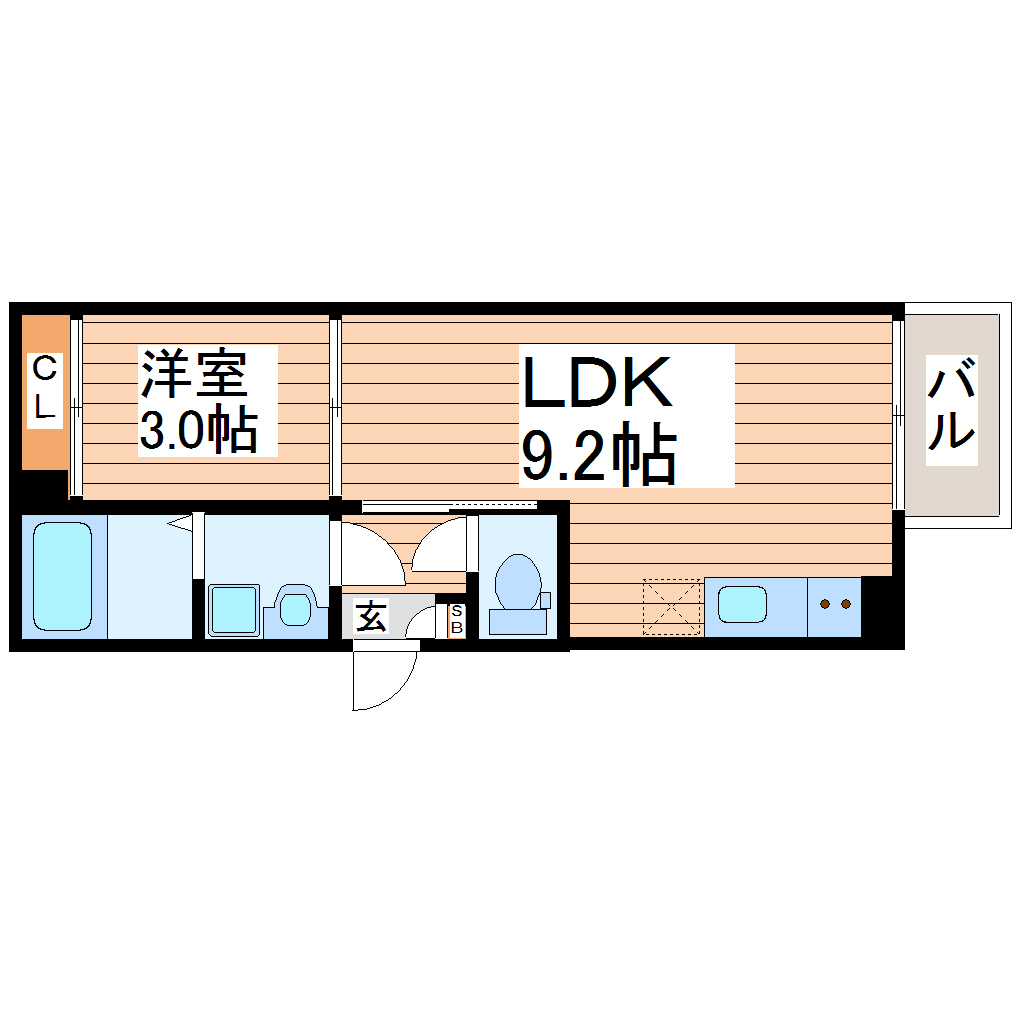 【REGALEST北仙台の間取り】