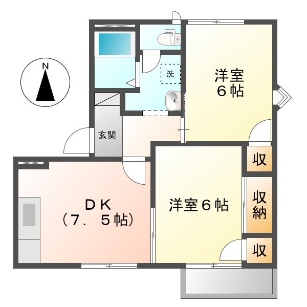 サンモリッツＢの間取り