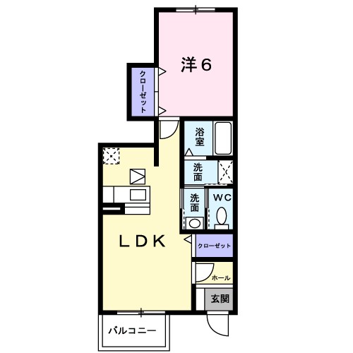 メルヴェールナカムラ参番館の間取り