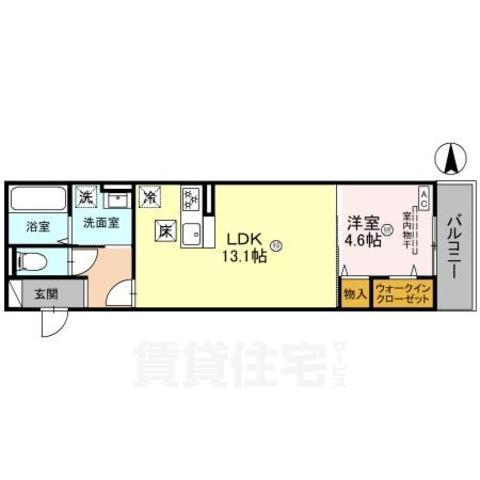 大和郡山市雑穀町のアパートの間取り