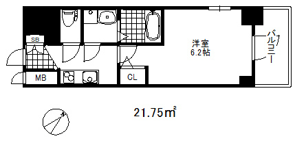 エスリード神戸グランドールの間取り