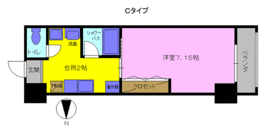 明日香大分駅南の間取り