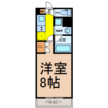 名古屋市名東区本郷のマンションの間取り