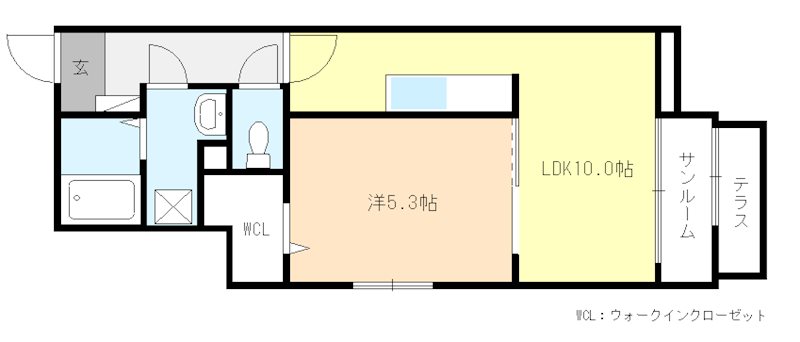 木津川市加茂町里のアパートの間取り