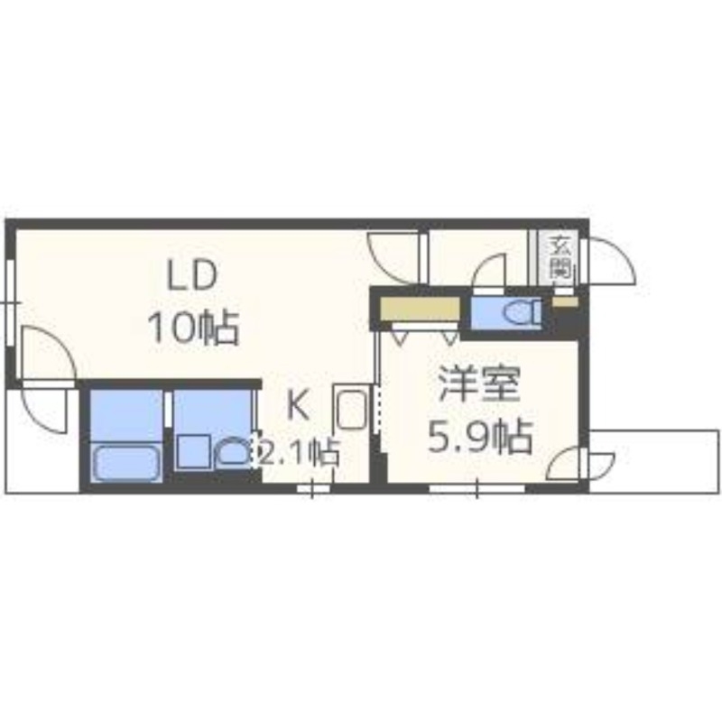 ＫＤＭハイツの間取り