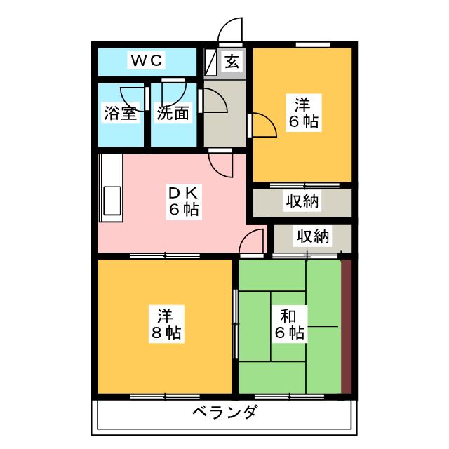 プライマリー三大の間取り