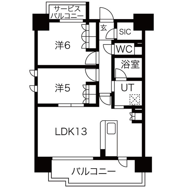 SK RESIDENCESの間取り