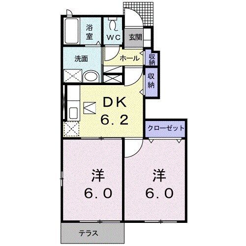 サンリット３１０Ａの間取り