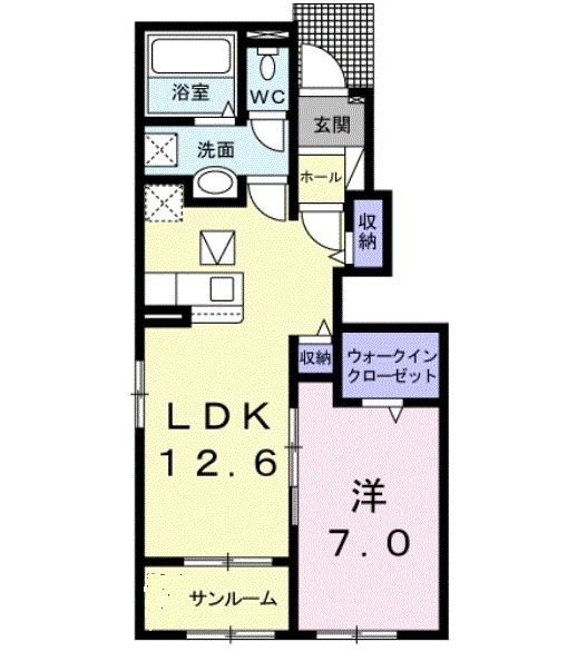 ロードサイド高来の間取り