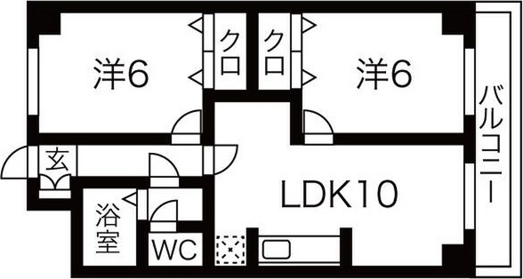 コーポ山陽の間取り