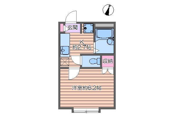 江戸川区新堀のアパートの間取り